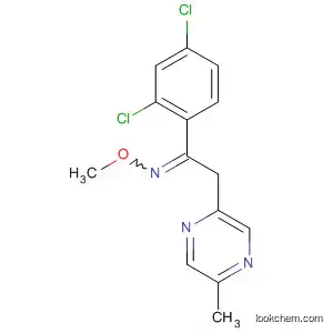 Molecular Structure of 88283-23-2 (Ethanone, 1-(2,4-dichlorophenyl)-2-(5-methylpyrazinyl)-, O-methyloxime)