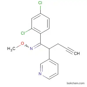 Molecular Structure of 88283-28-7 (4-Pentyn-1-one, 1-(2,4-dichlorophenyl)-2-(3-pyridinyl)-, O-methyloxime)