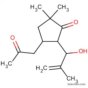 Molecular Structure of 88354-68-1 (Cyclopentanone,
2-(1-hydroxy-2-methyl-2-propenyl)-5,5-dimethyl-3-(2-oxopropyl)-)