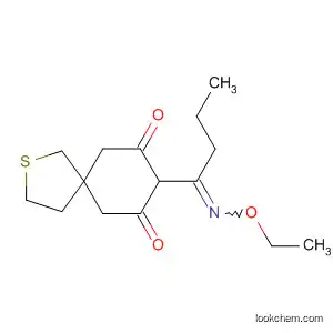 Molecular Structure of 88370-13-2 (2-Thiaspiro[4.5]decane-7,9-dione, 8-[1-(ethoxyimino)butyl]-)