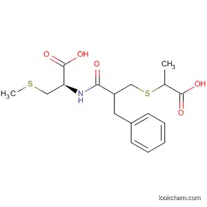 Molecular Structure of 88389-42-8 (L-Cysteine,
N-[2-[[(1-carboxyethyl)thio]methyl]-1-oxo-3-phenylpropyl]-S-methyl-)
