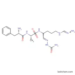 Molecular Structure of 88389-61-1 (L-Alaninamide,
L-phenylalanyl-N-[1-[[(aminocarbonyl)hydrazono]methyl]-4-[(aminoimino
methyl)amino]butyl]-, (S)-)