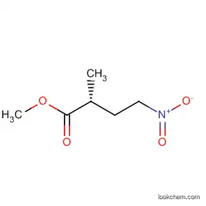 Molecular Structure of 88390-31-2 (Butanoic acid, 2-methyl-4-nitro-, methyl ester, (R)-)