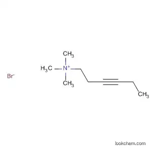 Molecular Structure of 88434-53-1 (3-Hexyn-1-aminium, N,N,N-trimethyl-, bromide)