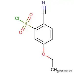 Molecular Structure of 88519-67-9 (Benzenesulfonyl chloride, 2-cyano-5-ethoxy-)