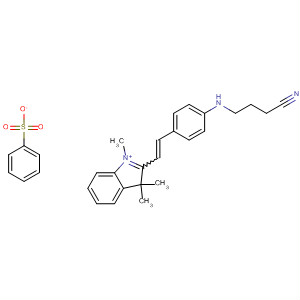 3H-Indolium,  2-[2-[4-[(2-cyanoethyl)methylamino]phenyl]ethenyl]-1,3,3-trimethyl-,  benzenesulfonate