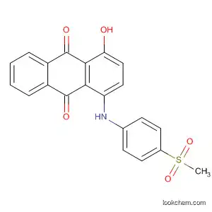 Molecular Structure of 88520-00-7 (9,10-Anthracenedione, 1-hydroxy-4-[[4-(methylsulfonyl)phenyl]amino]-)