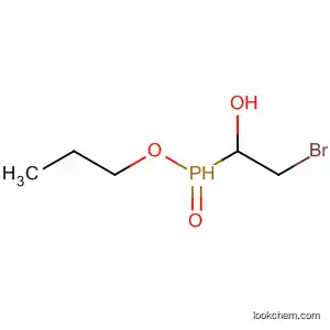 Molecular Structure of 88648-56-0 (Phosphinic acid, (2-bromo-1-hydroxyethyl)-, propyl ester)