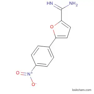 Molecular Structure of 88649-27-8 (2-Furancarboximidamide, 5-(4-nitrophenyl)-)
