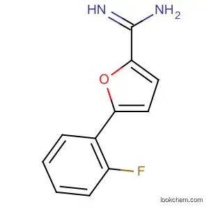 Molecular Structure of 88649-32-5 (2-Furancarboximidamide, 5-(2-fluorophenyl)-)
