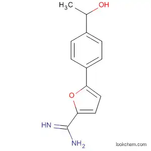 Molecular Structure of 88649-51-8 (2-Furancarboximidamide, 5-[4-(1-hydroxyethyl)phenyl]-)