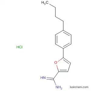 Molecular Structure of 88649-53-0 (2-Furancarboximidamide, 5-(4-butylphenyl)-, monohydrochloride)