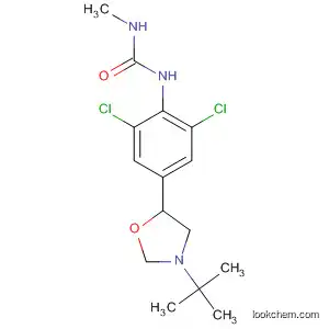 Molecular Structure of 88698-42-4 (Urea,
N-[2,6-dichloro-4-[3-(1,1-dimethylethyl)-5-oxazolidinyl]phenyl]-N'-methyl-)