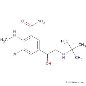Molecular Structure of 88698-83-3 (Benzamide,
3-bromo-5-[2-[(1,1-dimethylethyl)amino]-1-hydroxyethyl]-2-(methylamino
)-)