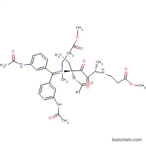 Molecular Structure of 88780-22-7 (b-Alanine,
N,N'-[methylenebis[3-(acetylamino)-4,1-phenylene]]bis[N-(3-methoxy-3-
oxopropyl)-, dimethyl ester)