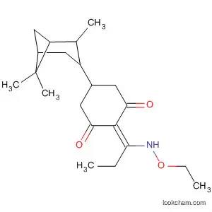 Molecular Structure of 88945-04-4 (1,3-Cyclohexanedione,
2-[1-(ethoxyamino)propylidene]-5-(2,6,6-trimethylbicyclo[3.1.1]hept-3-yl)
-)