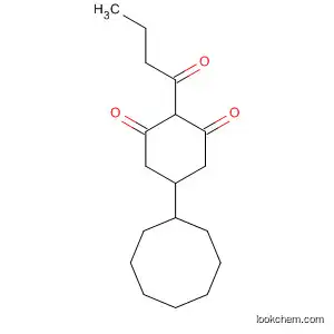 Molecular Structure of 88945-05-5 (1,3-Cyclohexanedione, 5-cyclooctyl-2-(1-oxobutyl)-)