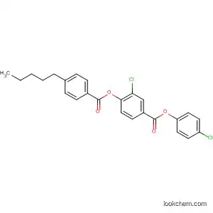 Molecular Structure of 88945-17-9 (Benzoic acid, 3-chloro-4-[(4-pentylbenzoyl)oxy]-, 4-chlorophenyl ester)