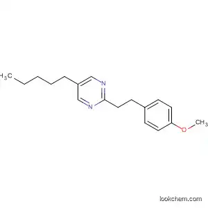 Molecular Structure of 88945-28-2 (Pyrimidine, 2-[2-(4-methoxyphenyl)ethyl]-5-pentyl-)