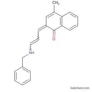 Molecular Structure of 88988-99-2 (1(2H)-Naphthalenone,
4-methyl-2-[3-[(phenylmethyl)amino]-2-propenylidene]-)