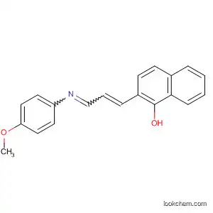 Molecular Structure of 88989-02-0 (1-Naphthalenol, 2-[3-[(4-methoxyphenyl)imino]-1-propenyl]-)