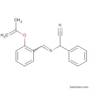 Molecular Structure of 88989-43-9 (Benzeneacetonitrile, a-[[[2-(2-propenyloxy)phenyl]methylene]amino]-)