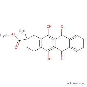 Molecular Structure of 89024-01-1 (2-Naphthacenecarboxylic acid,
1,2,3,4,6,11-hexahydro-5,12-dihydroxy-2-methyl-6,11-dioxo-, methyl
ester)