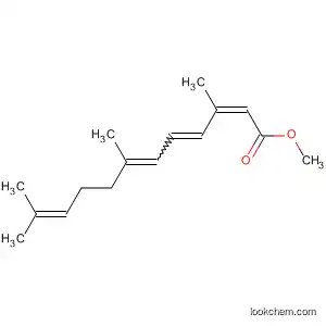 Molecular Structure of 89026-23-3 (2,4,6,10-Dodecatetraenoic acid, 3,7,11-trimethyl-, methyl ester,
(Z,E,Z)-)