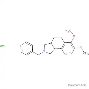 Molecular Structure of 89047-78-9 (1H-Benz[e]isoindole,
2,3,3a,4,5,9b-hexahydro-6,7-dimethoxy-2-(phenylmethyl)-,
hydrochloride)