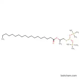 Molecular Structure of 89056-24-6 (Octadecanoic acid,
1-[[[bis[(trimethylsilyl)oxy]phosphinyl]thio]methyl]-1,2-ethanediyl ester)