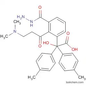 Molecular Structure of 89057-64-7 (Benzeneacetic acid, a-hydroxy-4-methyl-a-(4-methylphenyl)-,
2-[3-(dimethylamino)-1-oxopropyl]-2-phenylhydrazide)