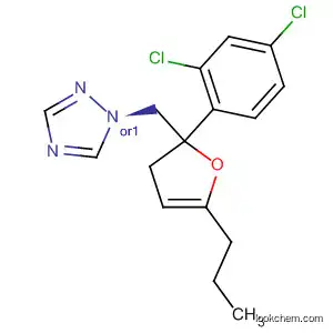 Molecular Structure of 89057-78-3 (1H-1,2,4-Triazole,
1-[[2-(2,4-dichlorophenyl)tetrahydro-5-propyl-2-furanyl]methyl]-, trans-)