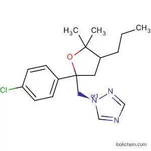 Molecular Structure of 89058-21-9 (1H-1,2,4-Triazole,
1-[[2-(4-chlorophenyl)tetrahydro-5,5-dimethyl-4-propyl-2-furanyl]methyl]-,
cis-)