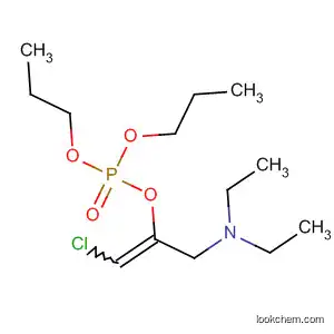 Molecular Structure of 89095-02-3 (Phosphoric acid, 2-chloro-1-[(diethylamino)methyl]ethenyl dipropyl
ester)