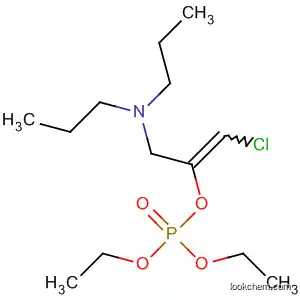 Molecular Structure of 89095-03-4 (Phosphoric acid, 2-chloro-1-[(dipropylamino)methyl]ethenyl diethyl
ester)
