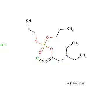 Molecular Structure of 89095-05-6 (Phosphoric acid, 2-chloro-1-[(diethylamino)methyl]ethenyl dipropyl
ester, hydrochloride)