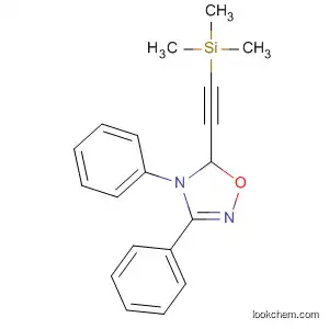 Molecular Structure of 89095-50-1 (1,2,4-Oxadiazole, 4,5-dihydro-3,4-diphenyl-5-[(trimethylsilyl)ethynyl]-)
