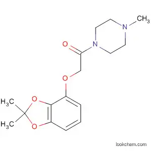 Molecular Structure of 89097-45-0 (Piperazine, 1-[[(2,2-dimethyl-1,3-benzodioxol-4-yl)oxy]acetyl]-4-methyl-)