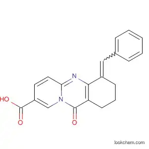 Molecular Structure of 89098-39-5 (1H-Pyrido[2,1-b]quinazoline-8-carboxylic acid,
2,3,4,11-tetrahydro-11-oxo-4-(phenylmethylene)-)