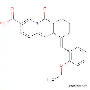 Molecular Structure of 89098-44-2 (1H-Pyrido[2,1-b]quinazoline-8-carboxylic acid,
4-[(2-ethoxyphenyl)methylene]-2,3,4,11-tetrahydro-11-oxo-)