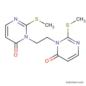 Molecular Structure of 89185-12-6 (4(3H)-Pyrimidinone, 3,3'-(1,2-ethanediyl)bis[2-(methylthio)-)