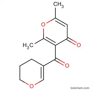 Molecular Structure of 89204-50-2 (4H-Pyran-4-one, 3-[(3,4-dihydro-2H-pyran-5-yl)carbonyl]-2,6-dimethyl-)