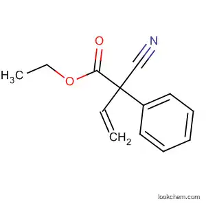 Molecular Structure of 89257-57-8 (Benzenepropanoic acid, a-cyano-b-methylene-, ethyl ester)