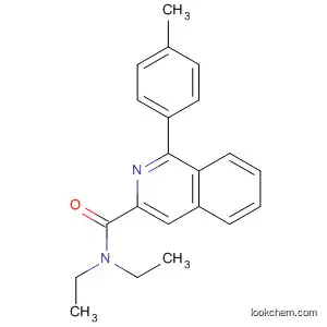 Molecular Structure of 89257-76-1 (3-Isoquinolinecarboxamide, N,N-diethyl-1-(4-methylphenyl)-)