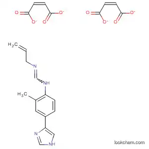 Molecular Structure of 89258-80-0 (Methanimidamide,
N-[4-(1H-imidazol-4-yl)-2-methylphenyl]-N'-2-propenyl-,
(2Z)-2-butenedioate (1:2))