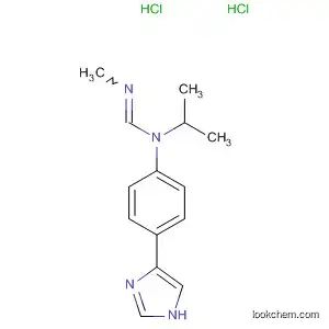 Molecular Structure of 89258-88-8 (Methanimidamide,
N-[4-(1H-imidazol-4-yl)phenyl]-N'-methyl-N-(1-methylethyl)-,
dihydrochloride)