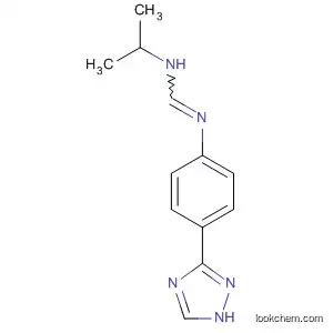 Molecular Structure of 89259-15-4 (Methanimidamide,
N-(1-methylethyl)-N'-[4-(1H-1,2,4-triazol-3-yl)phenyl]-)