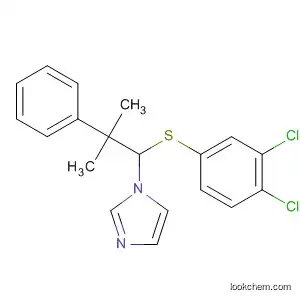 Molecular Structure of 89440-16-4 (1H-Imidazole, 1-[1-[(3,4-dichlorophenyl)thio]-2-methyl-2-phenylpropyl]-)