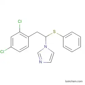 Molecular Structure of 89442-35-3 (1H-Imidazole, 1-[2-(2,4-dichlorophenyl)-1-(phenylthio)ethyl]-)