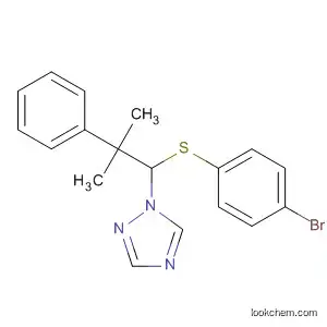 Molecular Structure of 89442-56-8 (1H-1,2,4-Triazole, 1-[1-[(4-bromophenyl)thio]-2-methyl-2-phenylpropyl]-)
